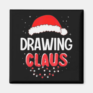 Íman Desenhando Papai Noel Fantasia de Natal Combinando
