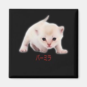 Íman Desenhar De Mão Engraçado Burmilla Cat Pai Japã