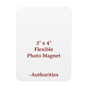 Íman Desenhe seu próprio ímã de foto flexível 7,62 cm x