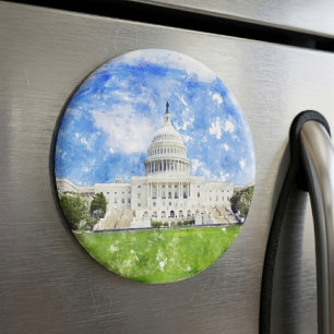 Íman Desenho a Pastel do Capitólio dos Estados Unidos