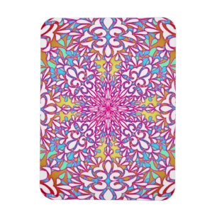 Íman Desenho Abstrato de Caleidoscópio Geométrico