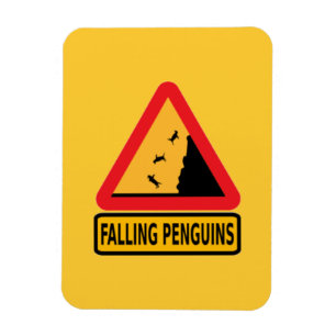 Íman desenho animado, cuidado, queda de pinguim, pingui