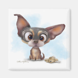 Íman Desenho animado de cachorrinho Chihuahua fofo