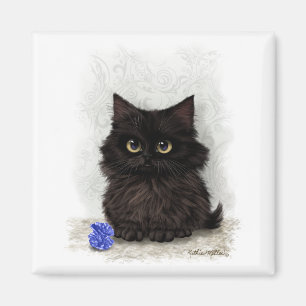 Íman Desenho animado de gatinho preto