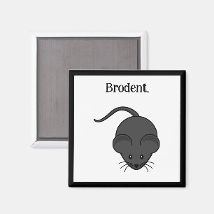 Íman Desenho Animado do Brodente, Rato ou Ratinho Cinza
