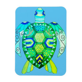 Íman Desenho Colorido de Tartaruga