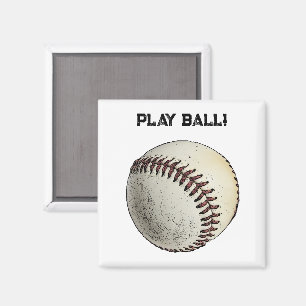 Íman Desenho da bola de beisebol - Aumente os esportes