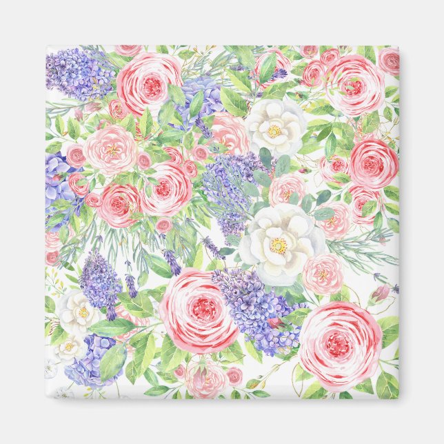 Íman Desenho da Flor Fácil (Frente)