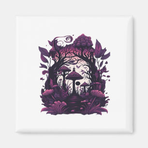 Íman Desenho da Impressão de Testemunhas de Mushroom Wo