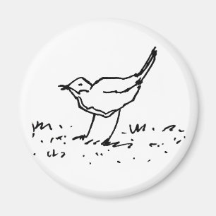 Íman Desenho de Arte de Caneta de Pássaro de Desenho An