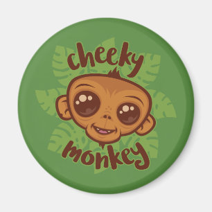 Íman Desenho De Cartoon De Macaco Cheiroso