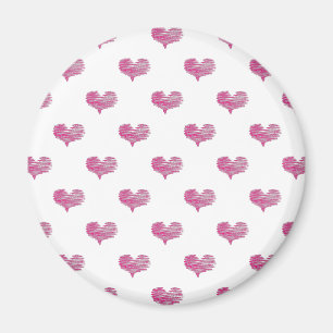 Íman Desenho de Coração Rosa Quente do Dia de os namo