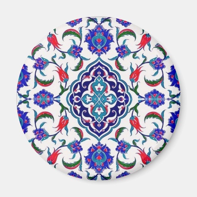 Íman desenho de impressão de azulejo (Frente)