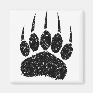 Íman Desenho de Impressão do Urso Minúsculo Preto