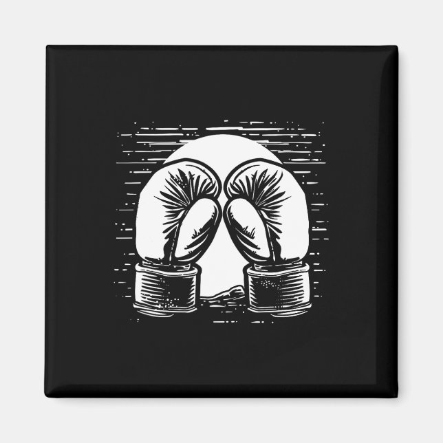 Íman Desenho de Kickboxing Autodefesa (Frente)