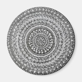 Íman Desenho de Mandala de Arte Original a Lápis