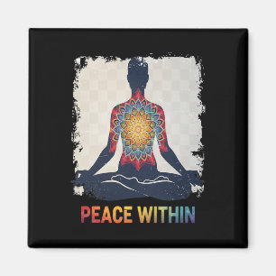 Íman Desenho de Meditação de Yoga Mandala Paz Interior