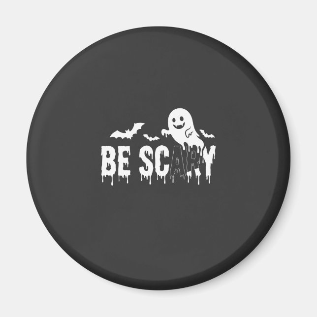 Íman Desenho de Morcego Fantasma de Halloween Assustado (Frente)
