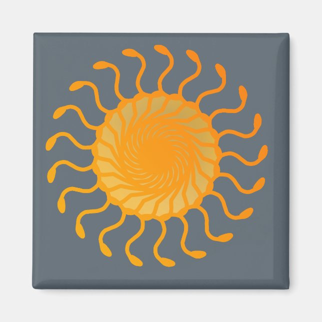 Íman Desenho de Ornamento Solar (Frente)