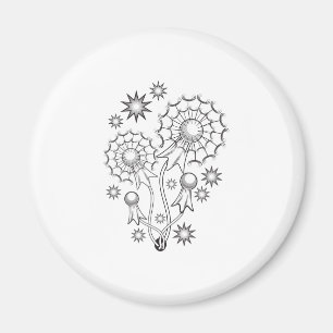 Íman Desenho de Tatuagem de Dente-de-Leão