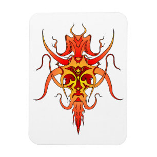 Íman Desenho de Tatuagem Tribal de Demônio