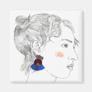 Íman Desenho de visão - Retrato