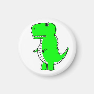 Íman Desenho do Dinossauro Verde