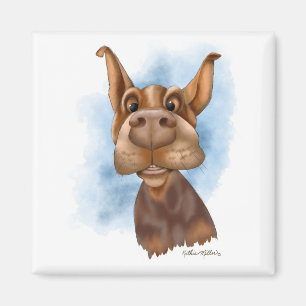 Íman Desenho Doberman Boop o Snoot