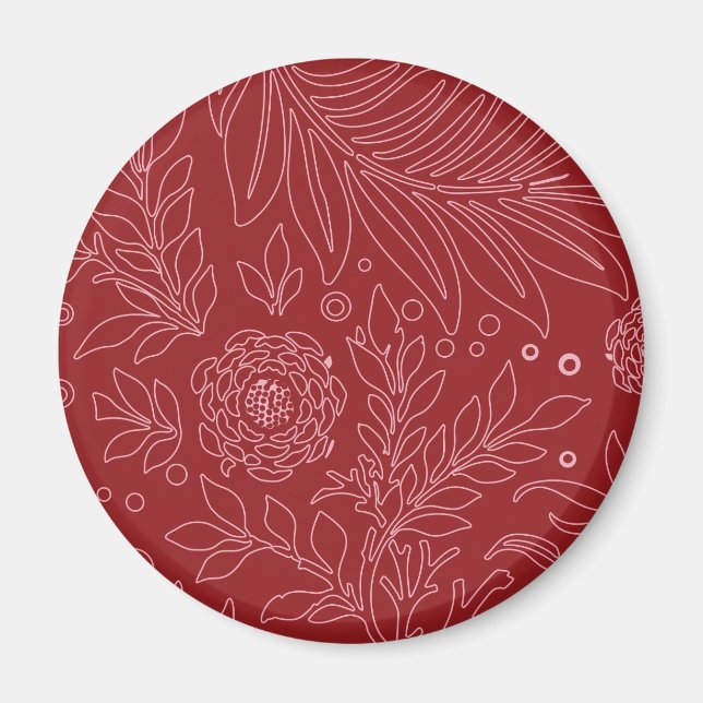 Íman Desenho Floral 30 (Frente)