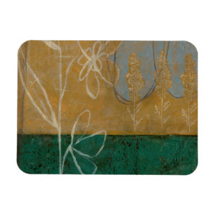 Íman Desenho Floral com flor selvagem e plantas