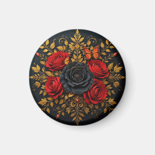Íman Desenho Floral Elegante