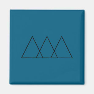 Íman Desenho geométrico 3 triângulos sobrepostos