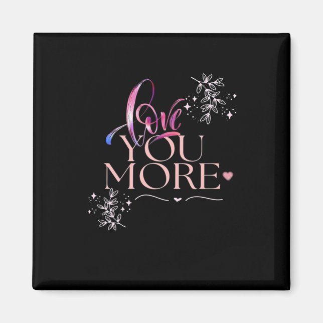 Íman Desenho Mínimo de Amor Você Mais (Frente)