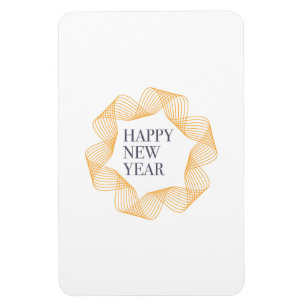 Íman Desenho simples e elegante de "Feliz Ano Novo"