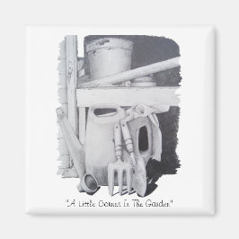 Íman desenho vitalício de ferramentas de jardim para ja