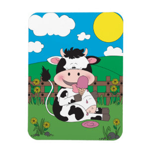 Íman Desenhos animados bonitos da vaca