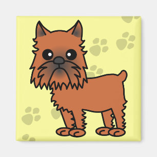 Íman Desenhos animados bonitos de Bruxelas Griffon -