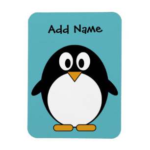 Íman Desenhos animados bonitos do pinguim com área par