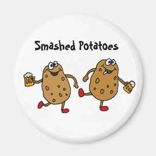 Íman Desenhos animados despedaçados AW das batatas