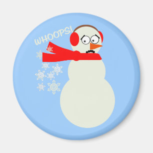 Íman Desenhos animados do boneco de neve Farting