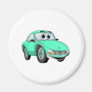 Íman Desenhos animados do carro de esportes do Aqua