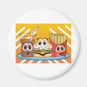 Íman Desenhos animados do fast food