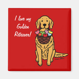 Íman Desenhos animados do golden retriever