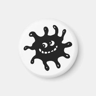 Íman Desenhos animados engraçados que sorriem germe