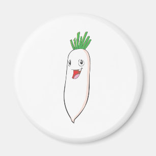 Íman Desenhos animados felizes do vegetal do rabanete