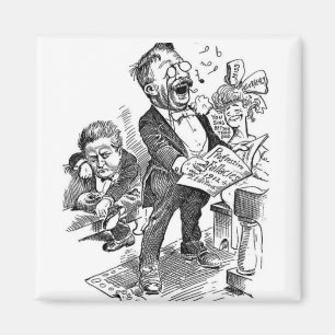 Íman Desenhos animados políticos de Theodore Roosevelt