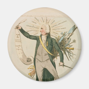 Íman Desenhos animados políticos de Thomas Paine