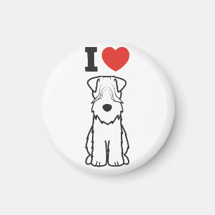 Íman Desenhos animados Wheaten brandamente revestidos