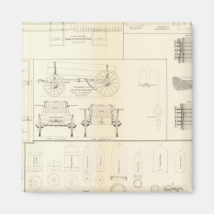 Íman Desenhos barcos, pontes, vagões, projéteis