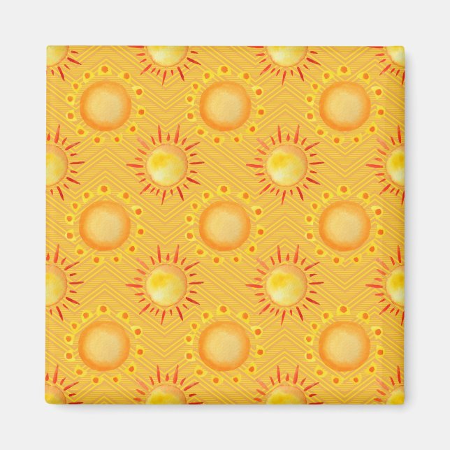 Íman Desenhos de Flor Simples (Frente)